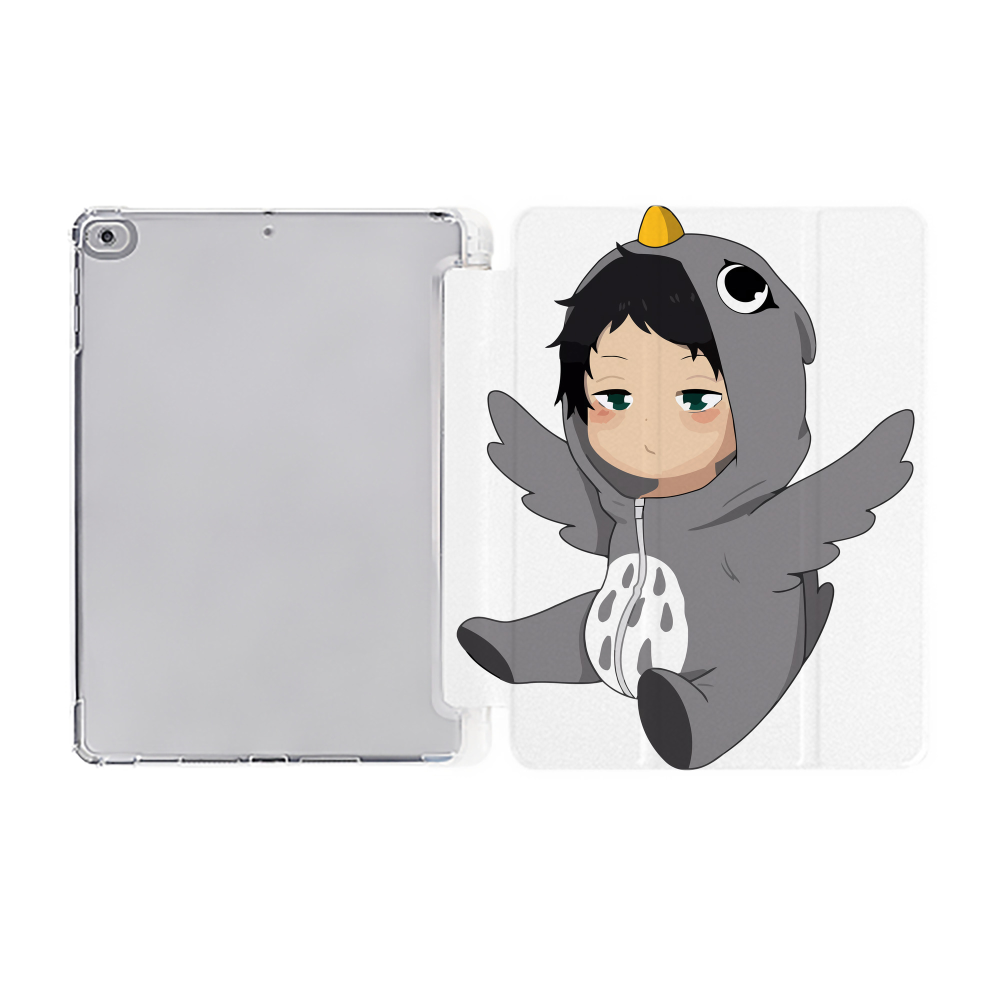 （画像用） ハイキュー!! Haikyu!! IPad ケース ペン収納付き 三つ折りスタンド PUレザー×シリコン 対応機種9.5/10.5/10.9インチ